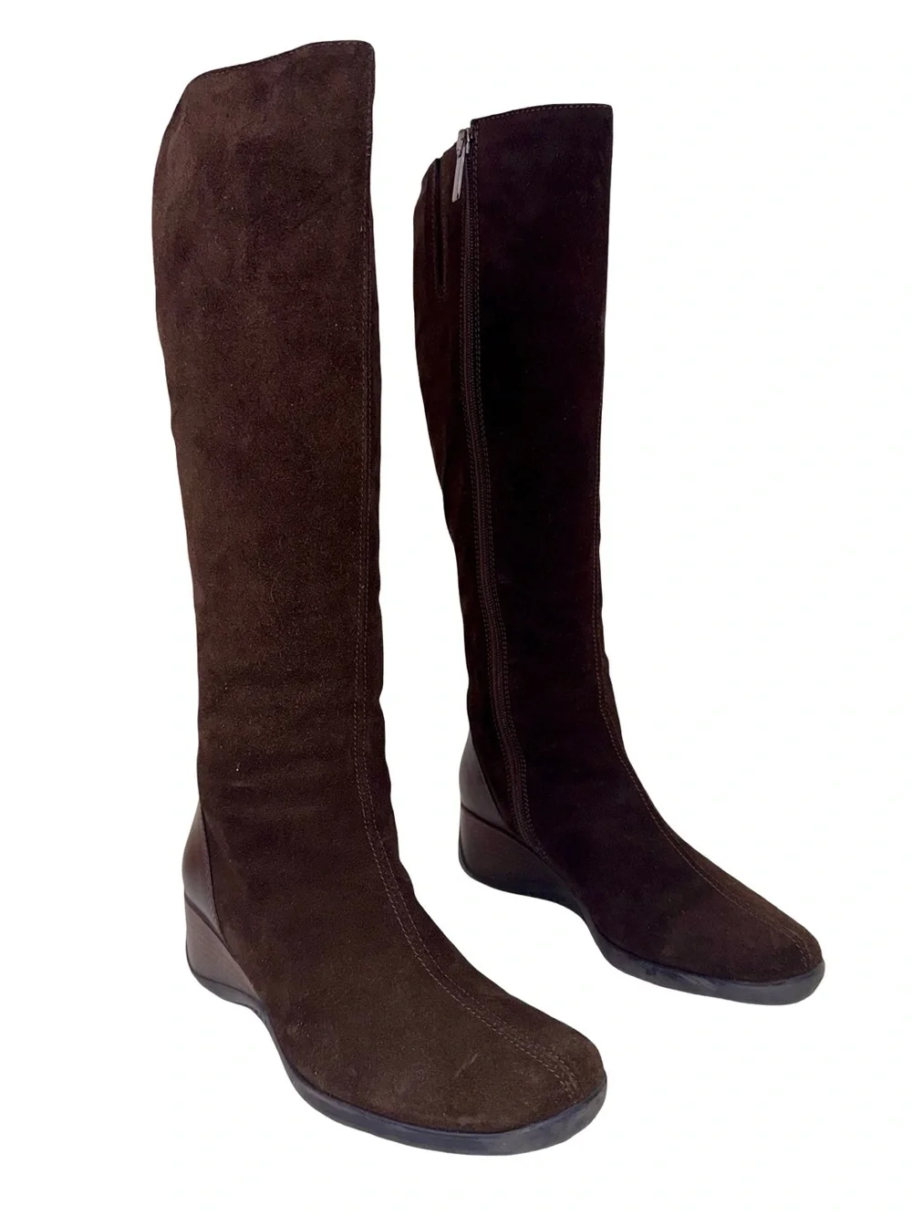 AQUATALIA BROWN SUEDE TALL BOOTS